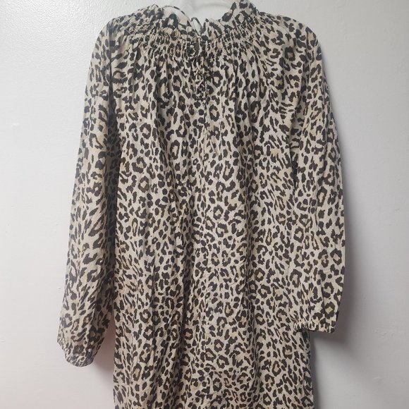 J. Crew Dresses & Skirts - J Crew Leopard Print Long Sleeve Dress LT NWOT #BL023